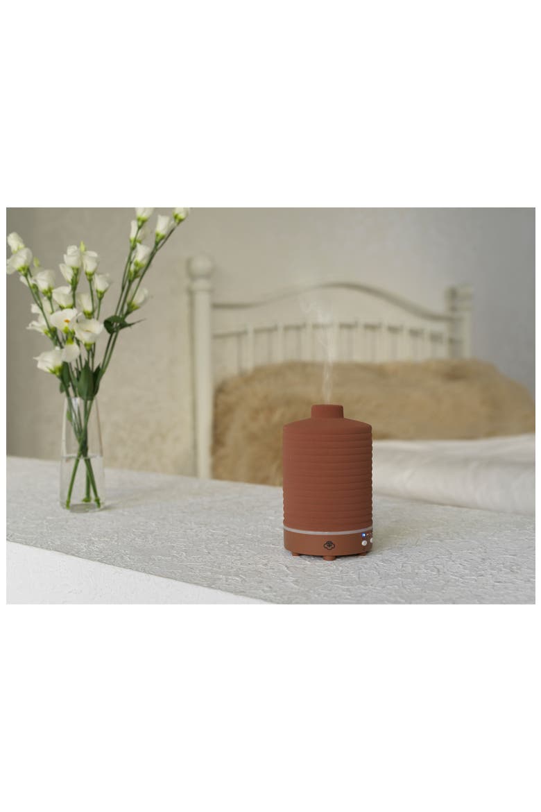 Terracotta Ceramic Ultrasonic Aroma Diffuser, Alternate, color, TERRACOTTA