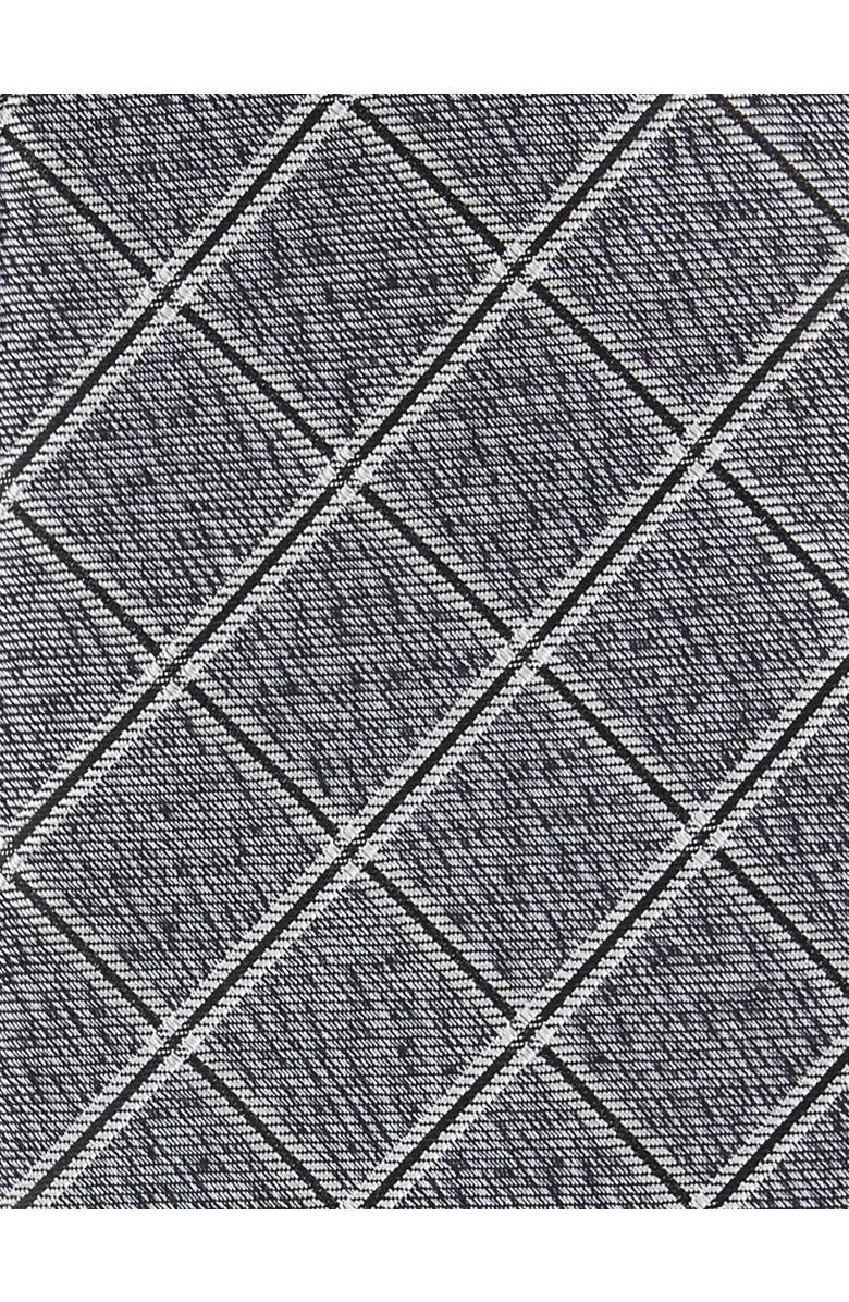 Michael Kors Big & Tall Yarrow Grid Patterned Tie, Alternate, color, Charcoal