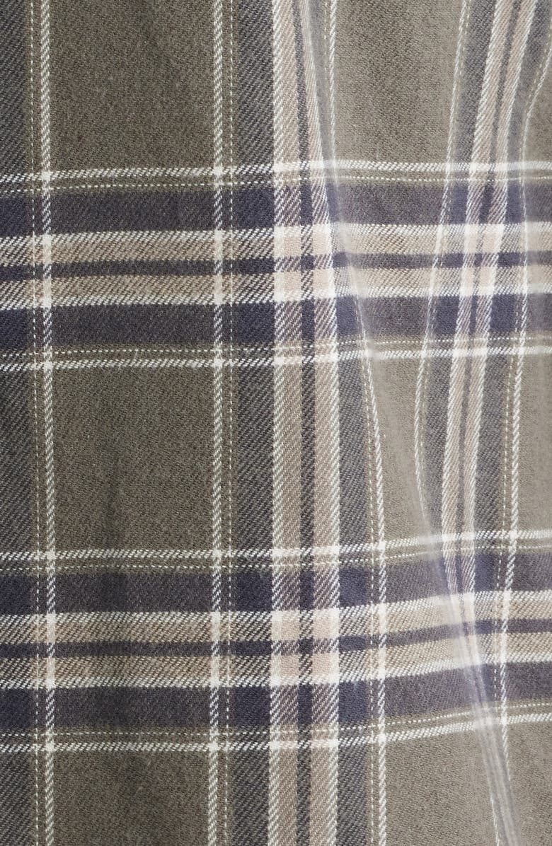 Rails Forrest Plaid Cotton Flannel Button-Up Shirt, Alternate, color, Driftwood Coal