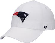 '47 Men's '47 White New England Patriots Clean Up Adjustable Hat