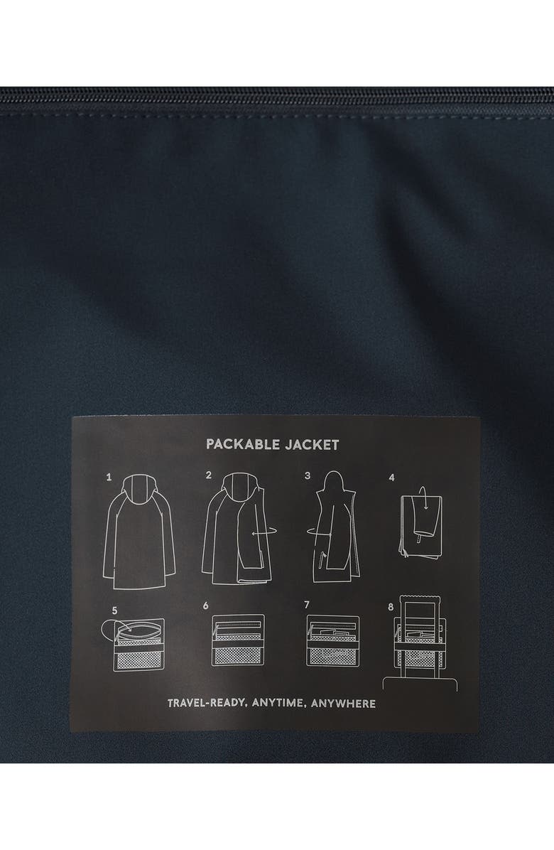 MANGO Packable Parka, Alternate, color, Navy