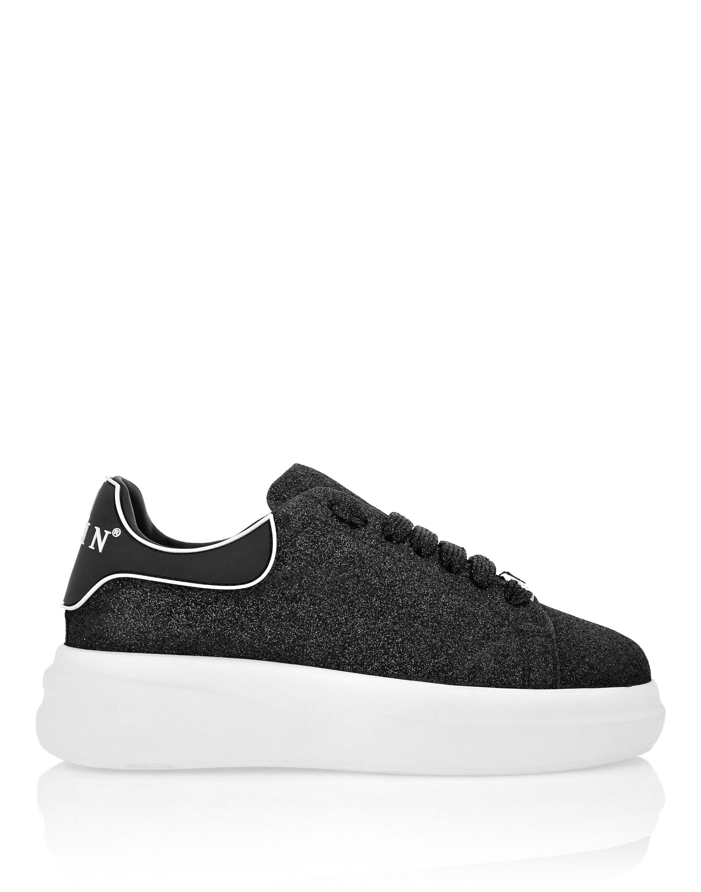 Lo-Top Sneakers Glitter Women, Alternate, color, black