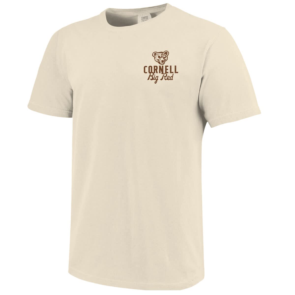 IMAGE ONE Men's Cream Cornell Big Red Comfort Colors Mascot Overlay T ...