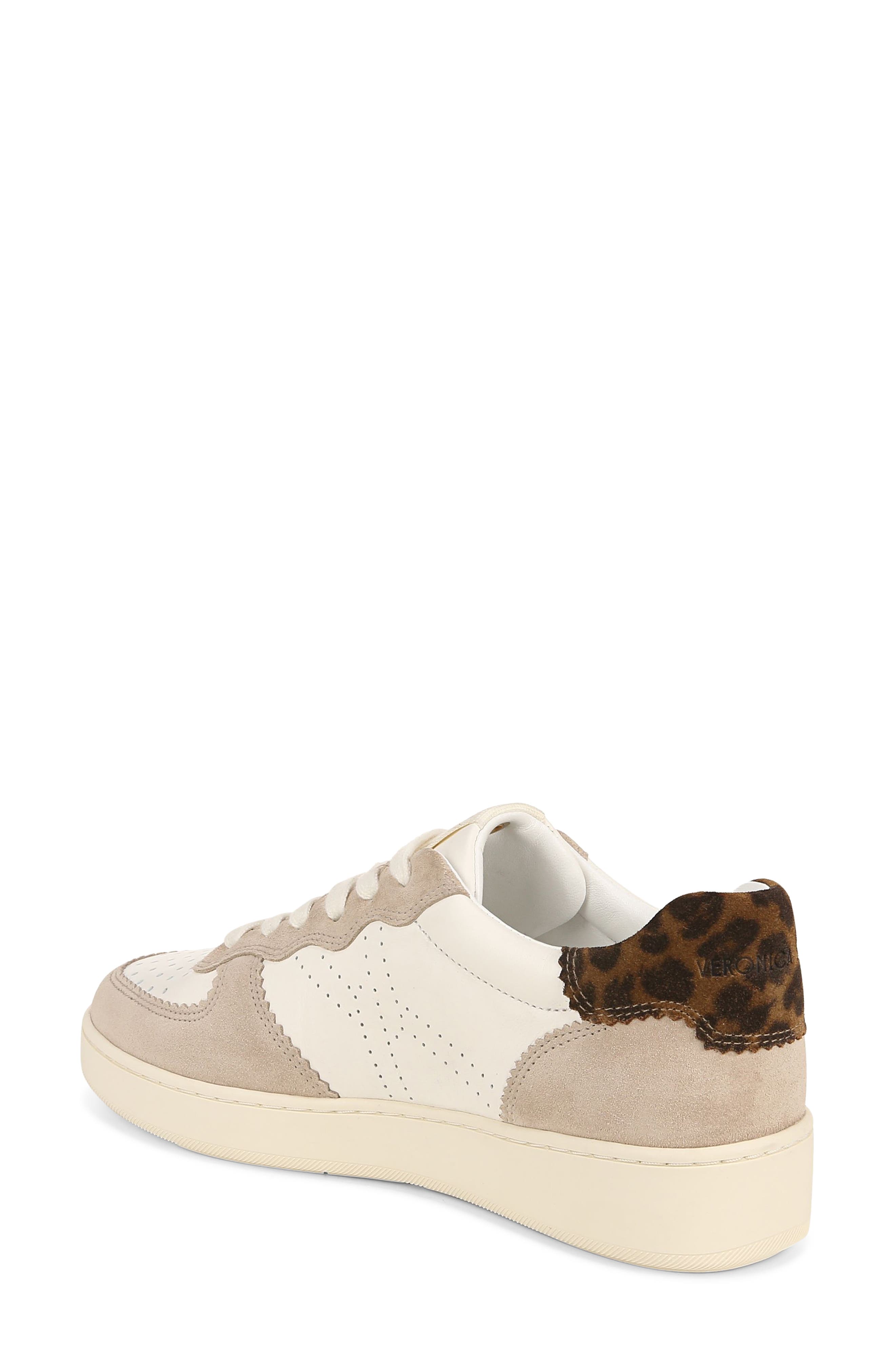Veronica Beard Lennox Sneaker, Alternate, color, White/ Leopard