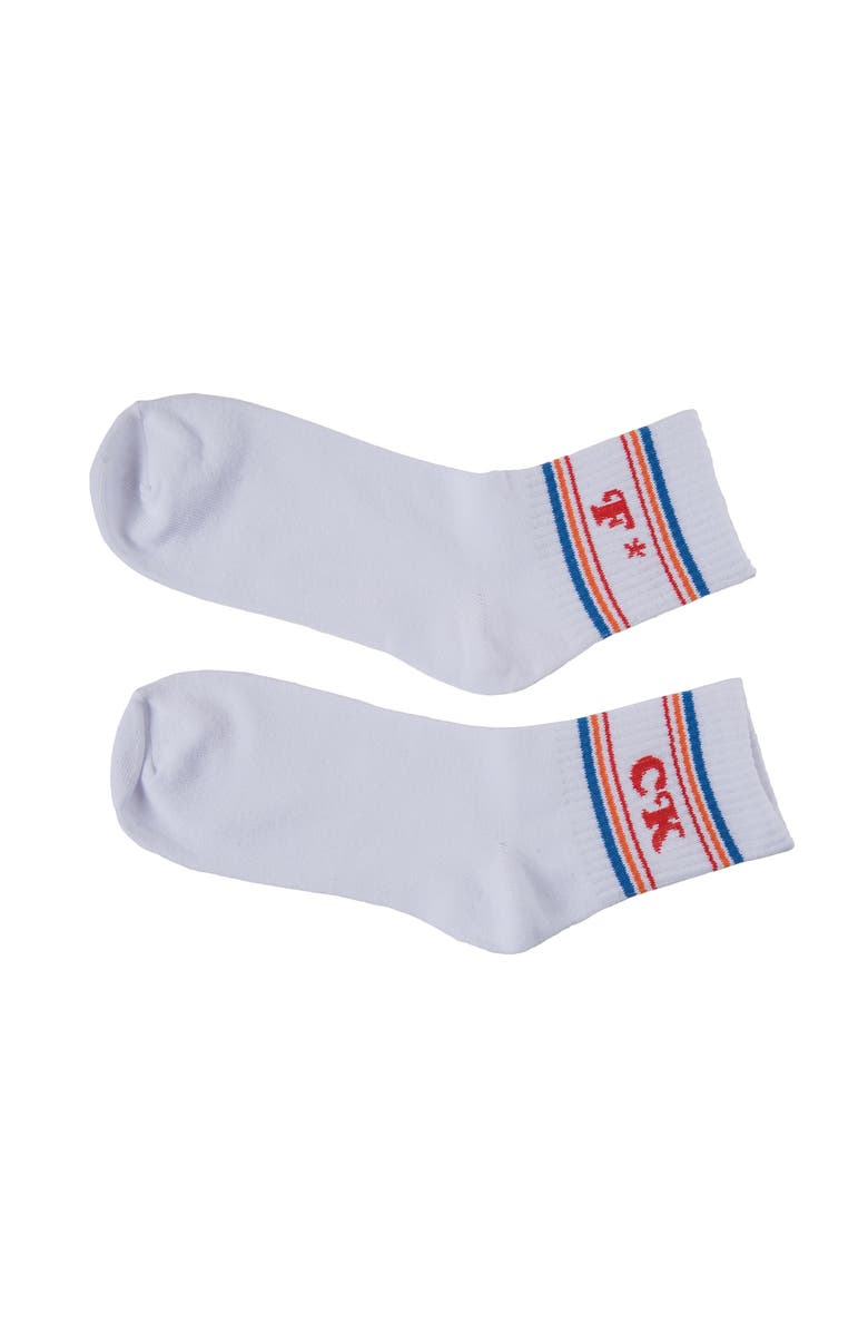 Totalee Gift F(star)/CK Socks Cotton White, Main, color, White