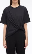 3.1 Phillip Lim Draped Cotton Jersey T-Shirt
