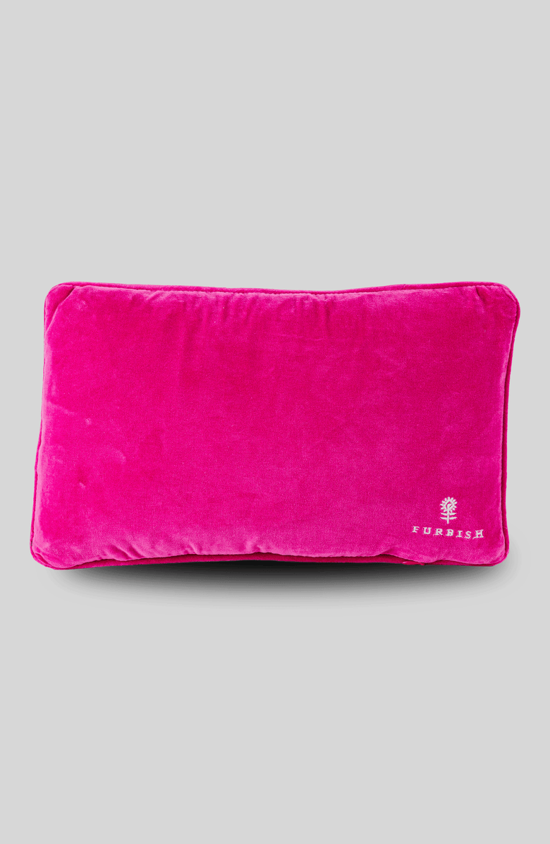 Furbish Libra Needlepoint Pillow, Alternate, color, Dark Purple