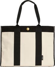 Barbour Large Selena Cotton Canvas Tote