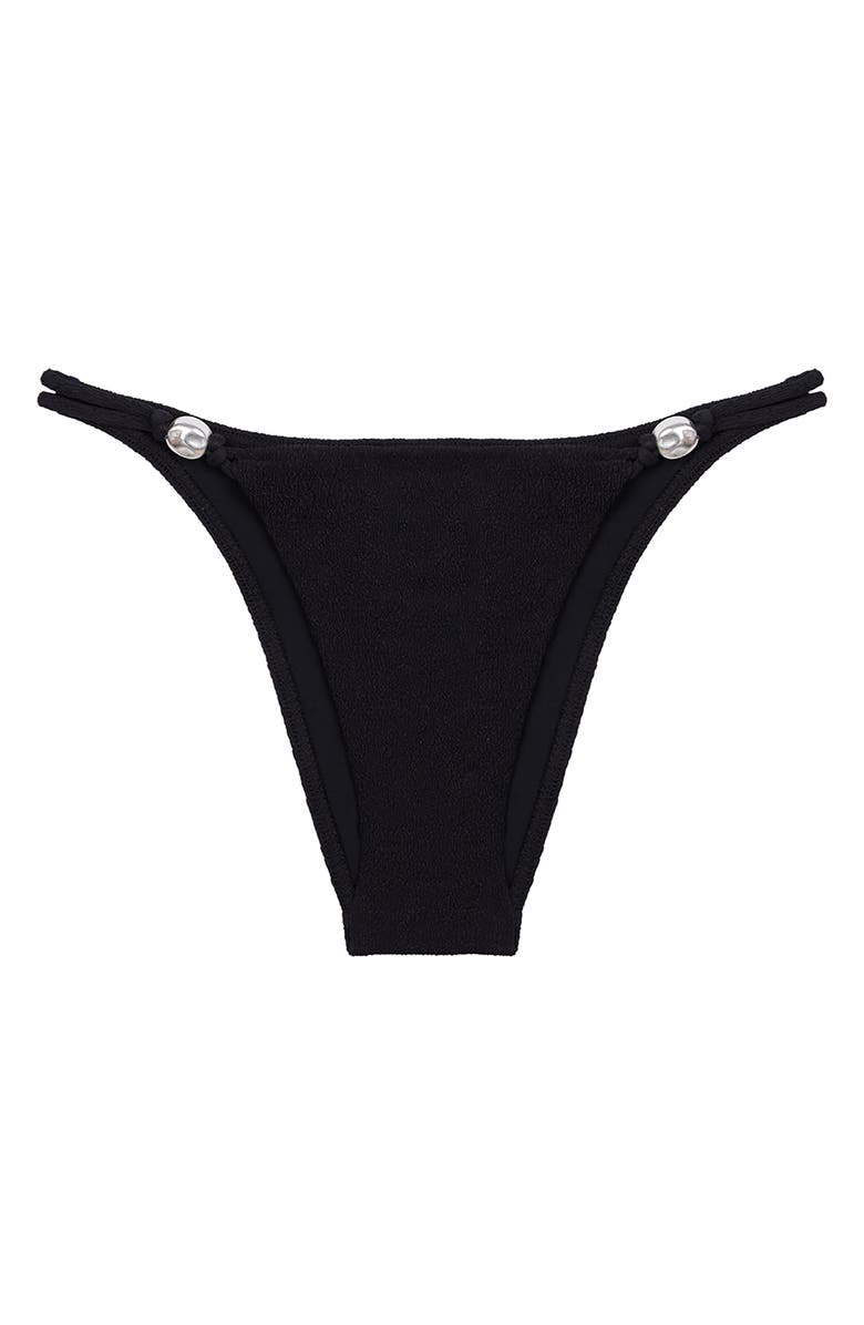 ViX Paula Hermanny Firenze Kori Strappy Bikini Bottoms, Main, color, Black