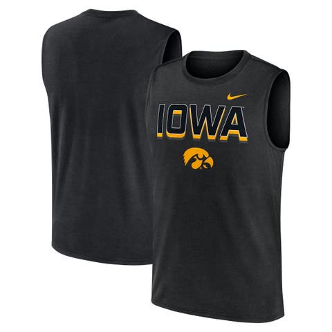 Men's Nike Black Iowa Hawkeyes Primetime Tricode Legend Performance Tank Top