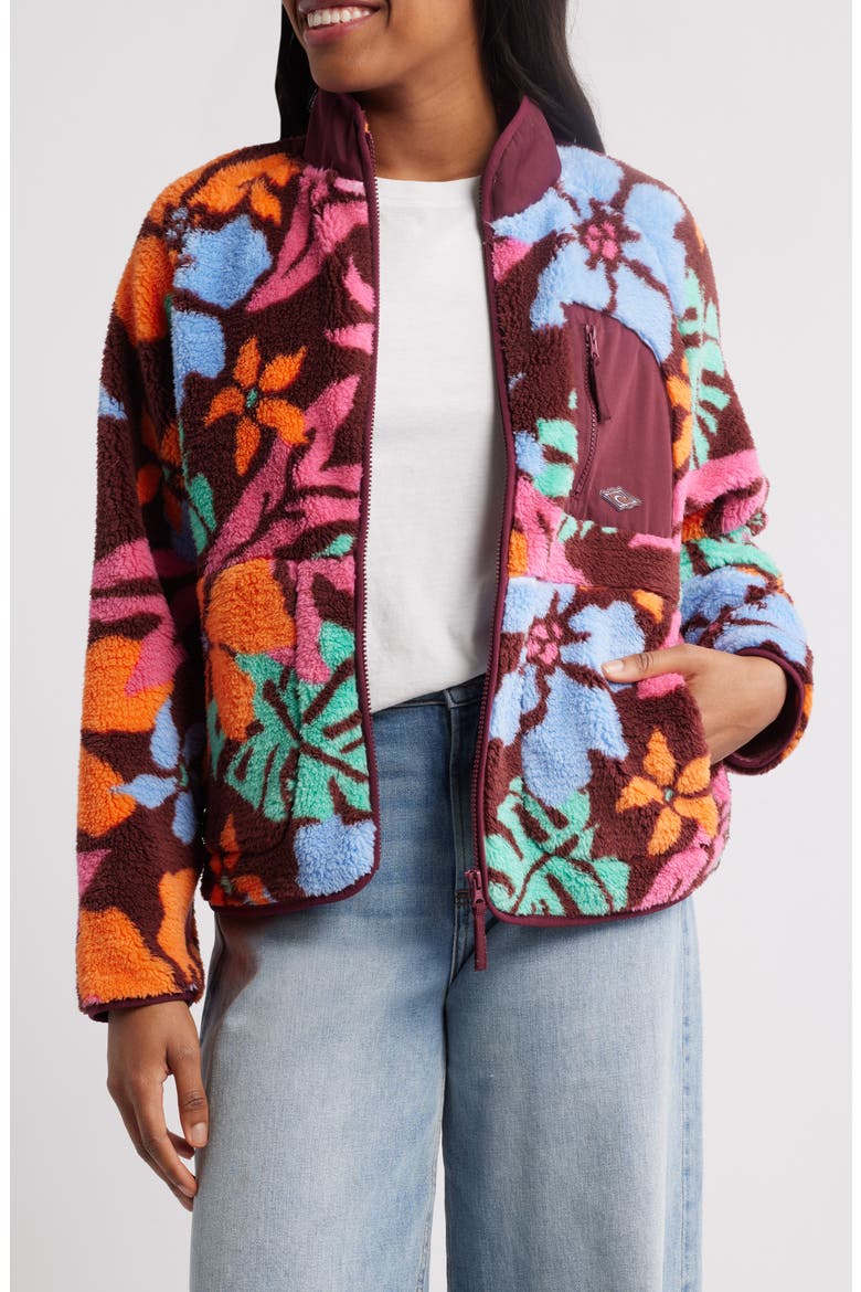 Sun to Sea Polar Fleece Zip Jacket, Main, color, MULTI