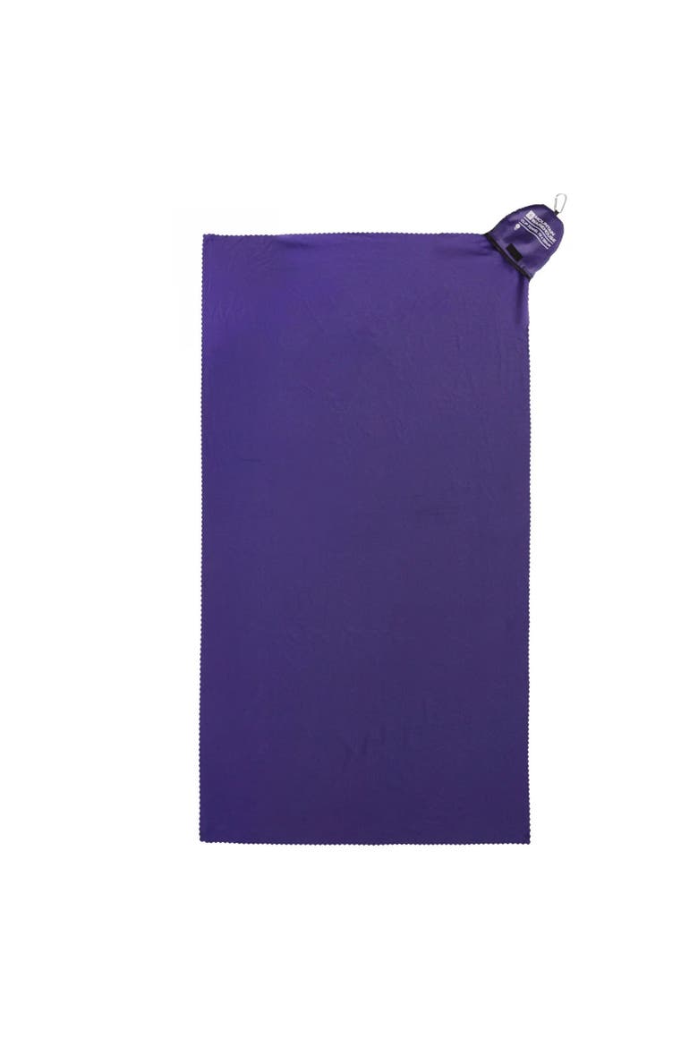 Plain Clip Travel Towel, Alternate, color, Purple