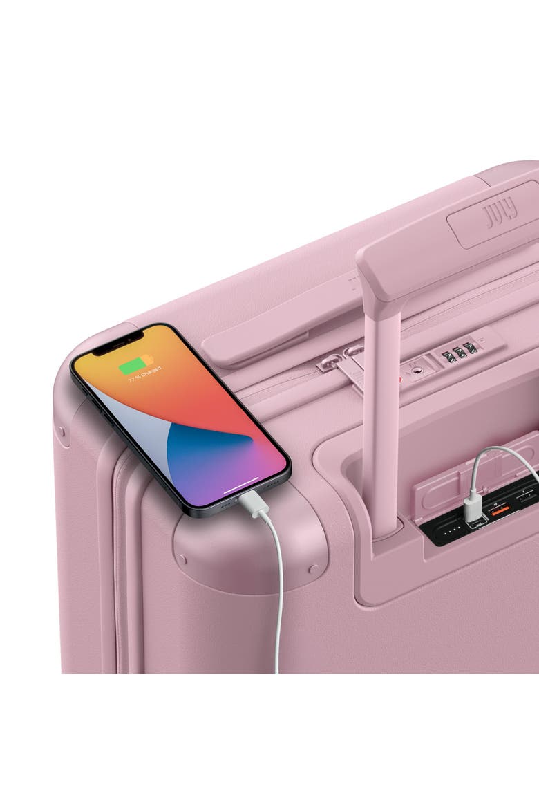Carry On Suitcase, Alternate, color, Blush Pink