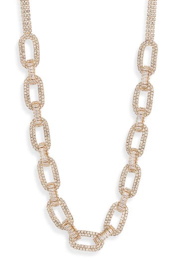 Tasha Pavé Crystal Chain Necklace