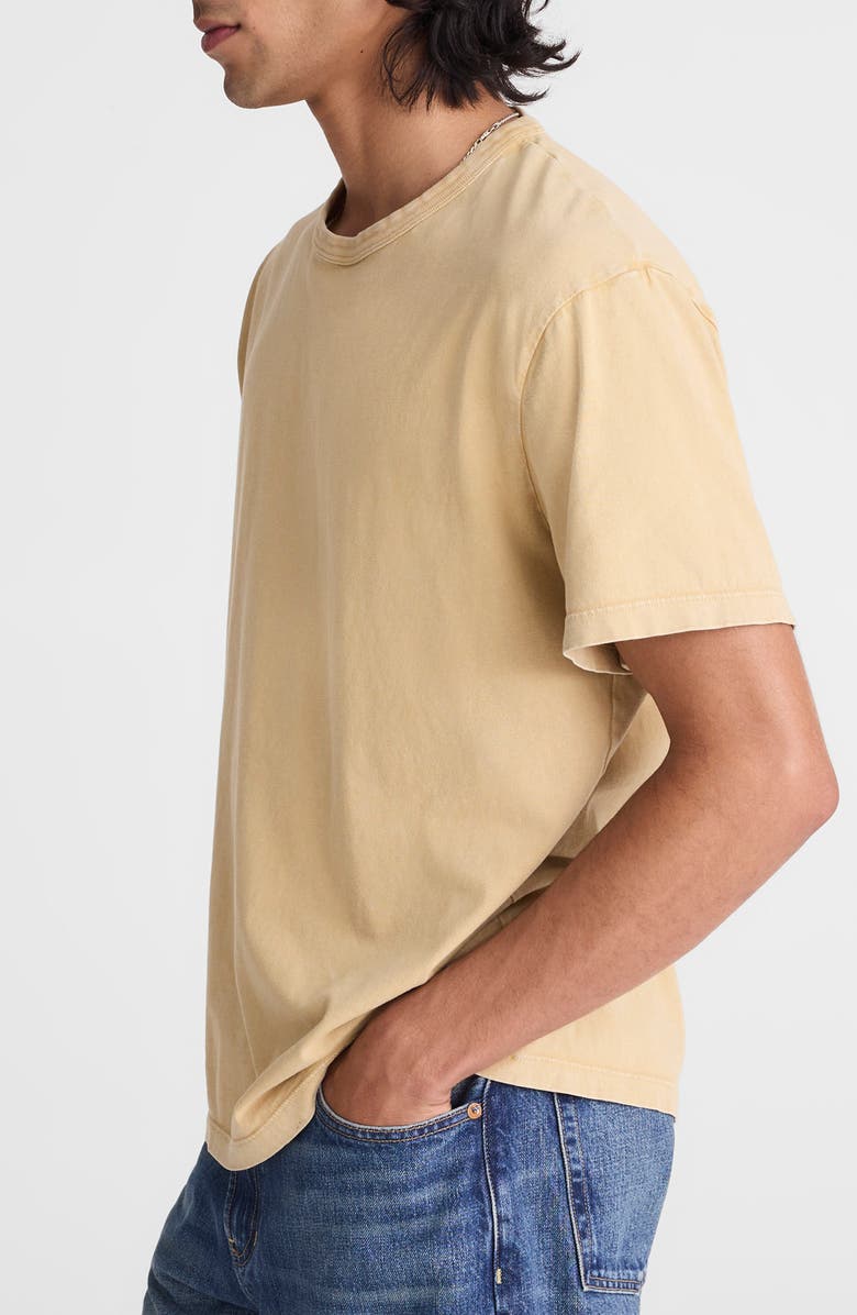 Madewell Allday Garment Dyed Cotton T-Shirt, Alternate, color, Distant Dune