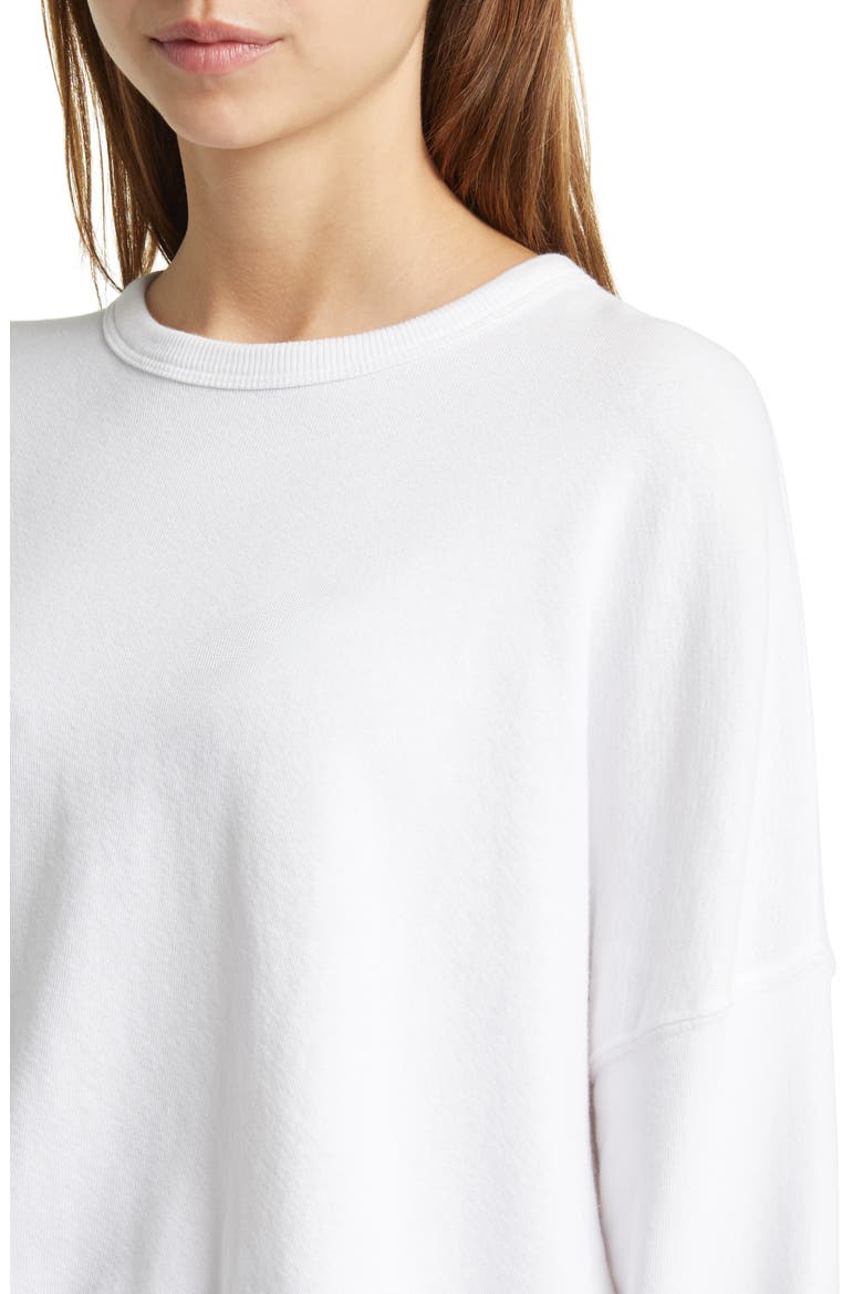 The Teammate Cotton Sweatshirt, Alternate, color, TRUE WHITE