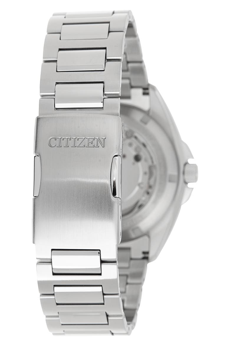 Sport Bracelet Strap Automatic Watch, 42mm, Alternate, color, SILVER