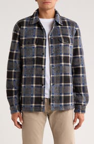 Rainforest Edgewood Plaid Bonded Fleece & Faux Shearling Jacket