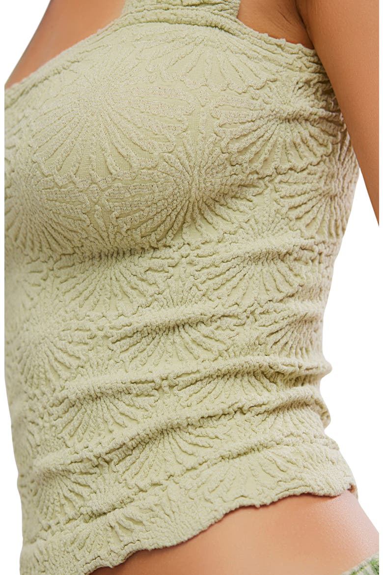 Love Letter Floral Knit Camisole, Alternate, color, FRESH GREEN
