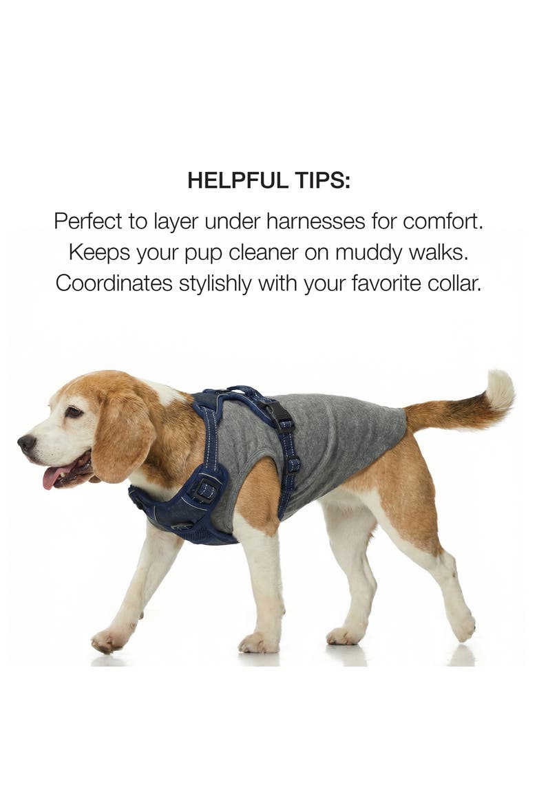 Tank 3-Pack Pet Muscle T-Shirts, Alternate, color, TAUPE BLACK STRIPE