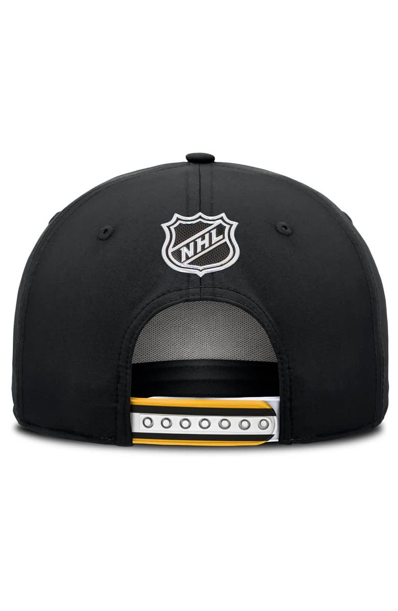 FANATICS Men's Fanatics Black Boston Bruins 2025 NHL Draft Authentic Pro On-Stage Podium A-Frame Adjustable Hat, Alternate, color,