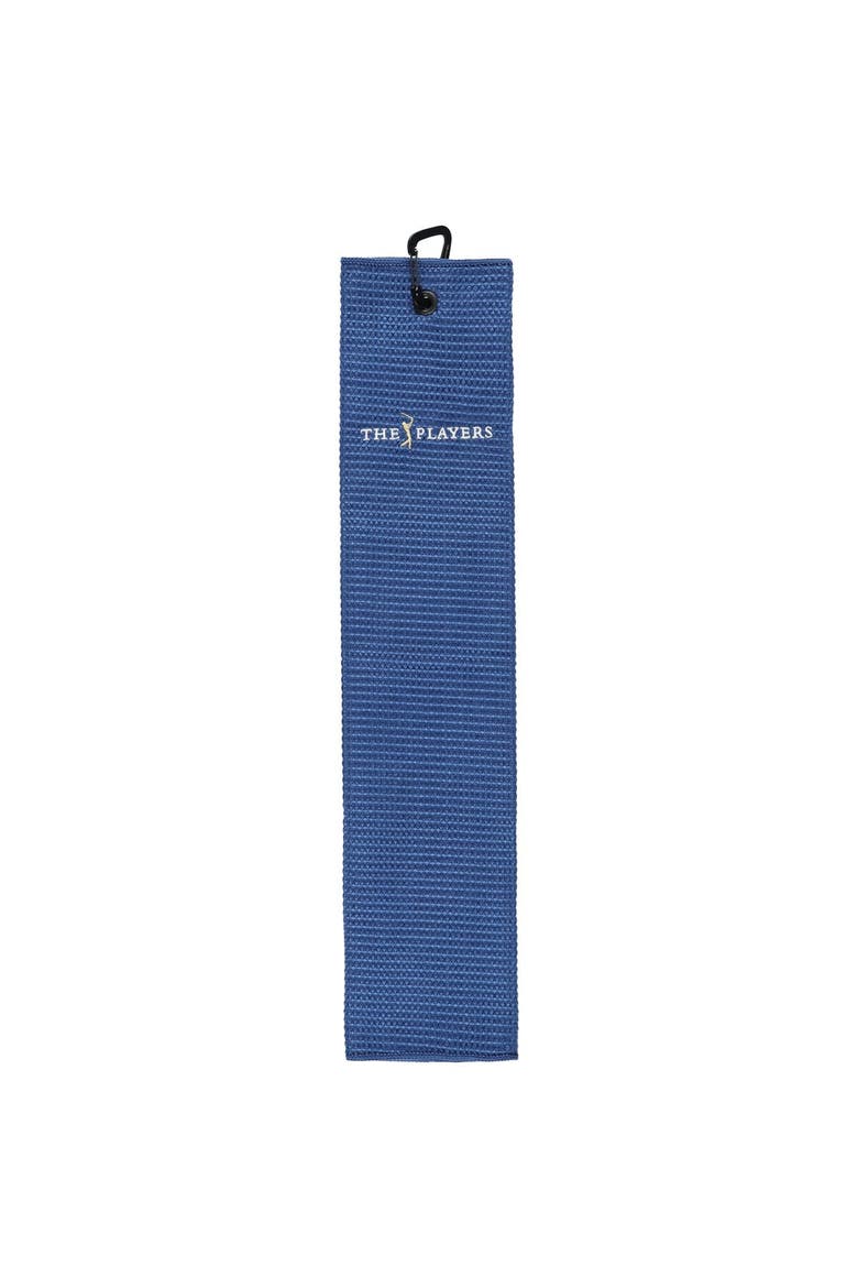 Navy THE PLAYERS Microscrubber Golf Towel, Main, color, Navy