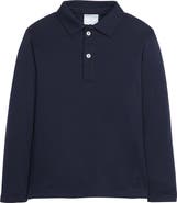 Little English Kids' Solid Long Sleeve Polo