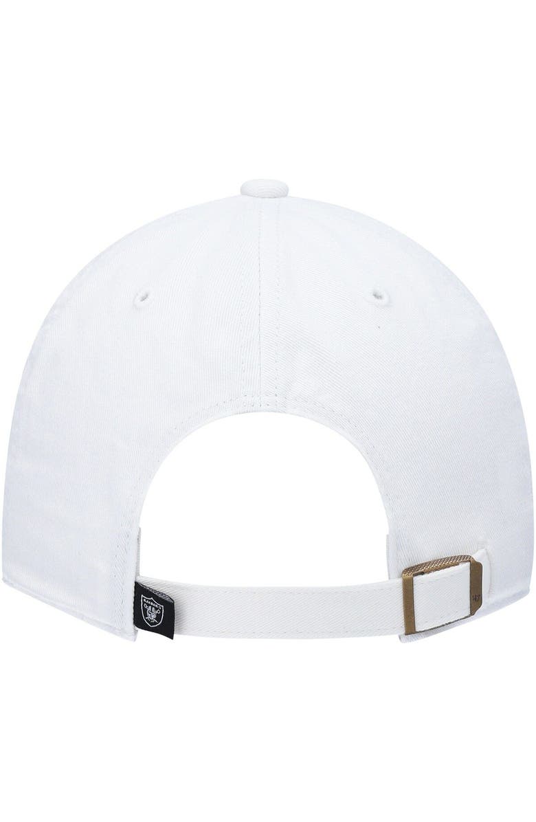 '47 Men's '47 White Las Vegas Raiders Clean Up Adjustable Hat, Alternate, color, White