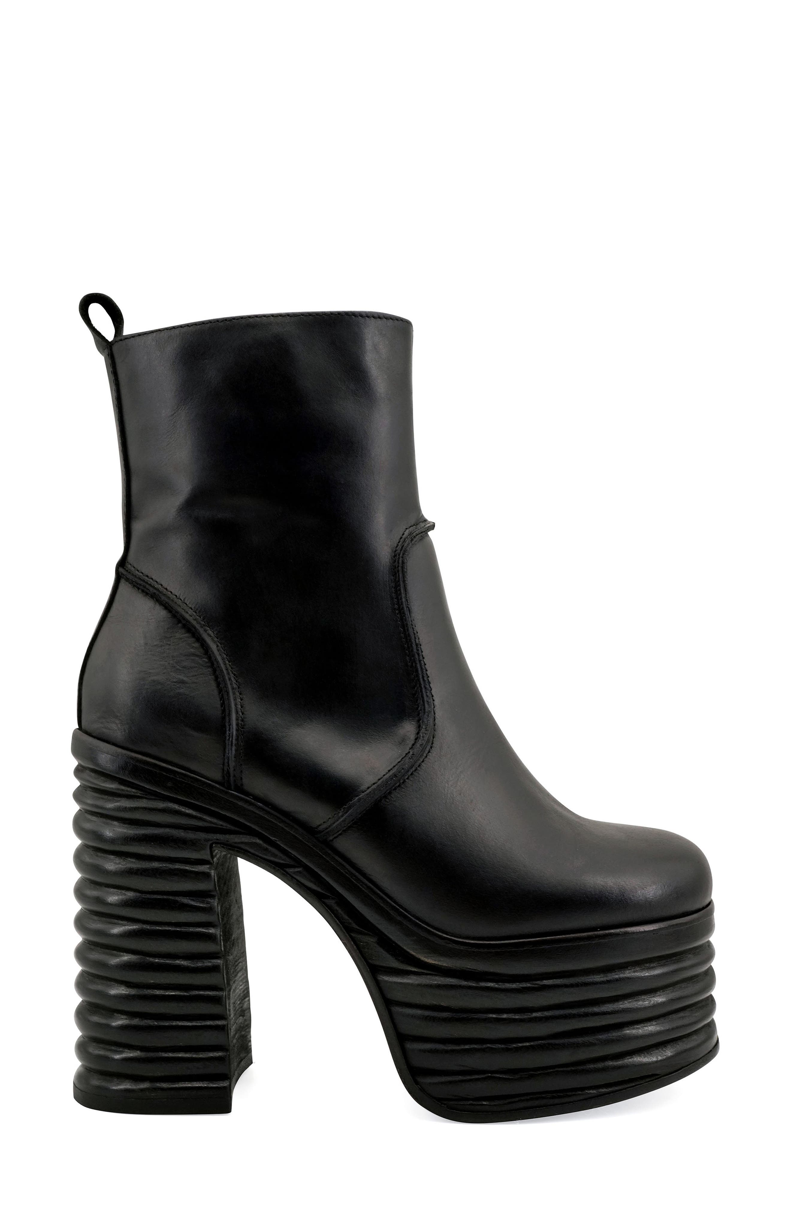 ZIGI Argelia Waterproof Platform Bootie, Alternate, color, Black