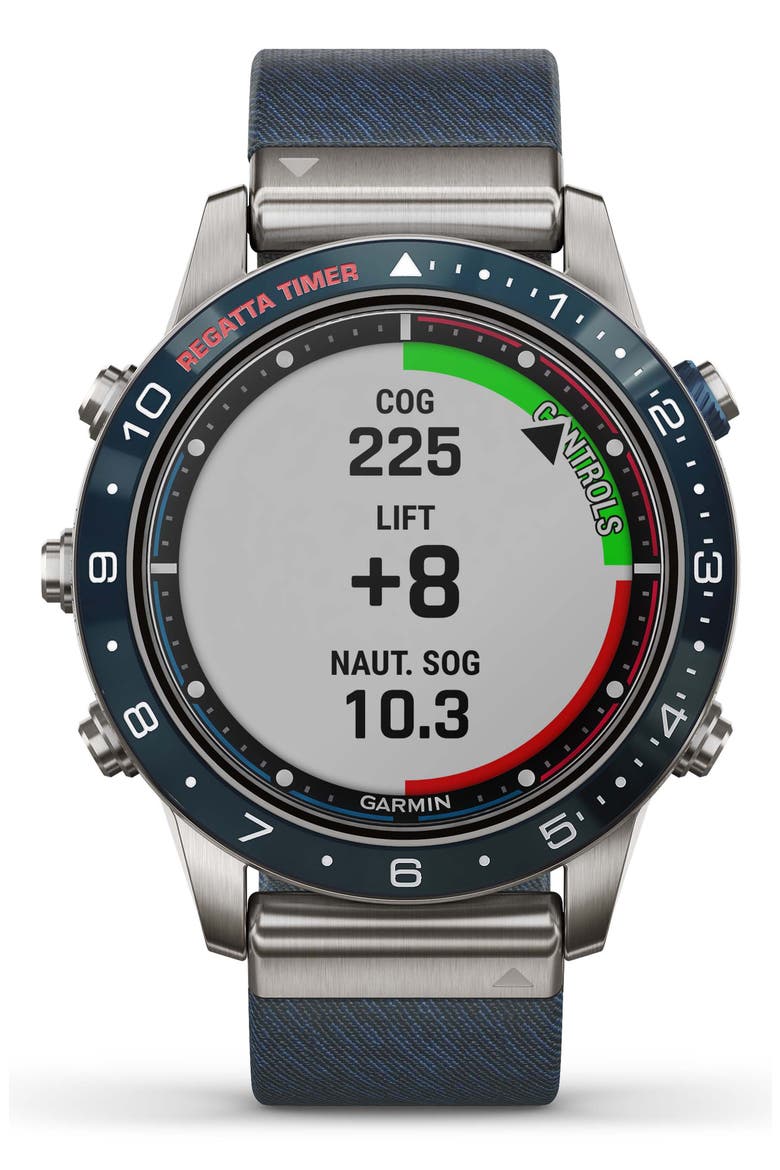 MARQ Captain GPS Smart Watch, 46mm, Alternate, color, JAQUARD BLUE