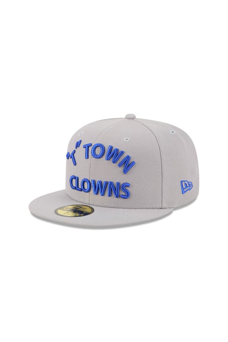 Men's New Era  Gray Tulsa Drillers Theme Nights 59FIFTY Fitted Hat, Main, color, Gray