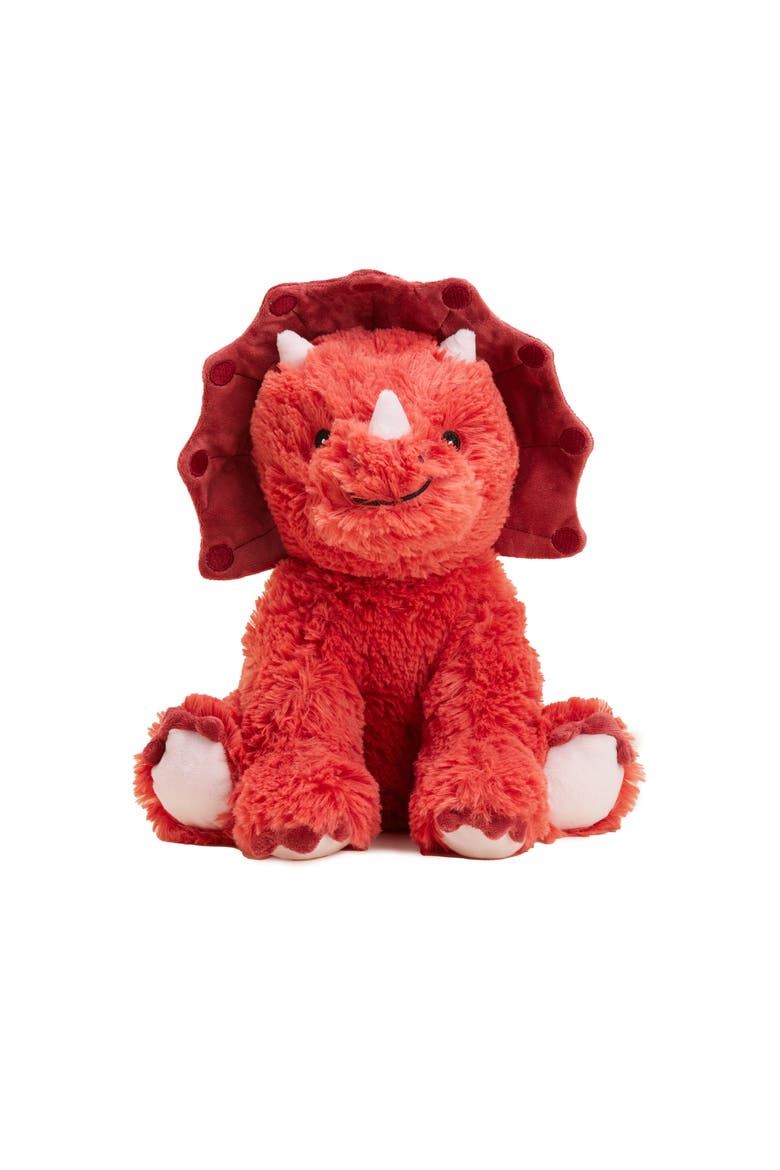 Triceratops Plush Toy, Alternate, color, Red