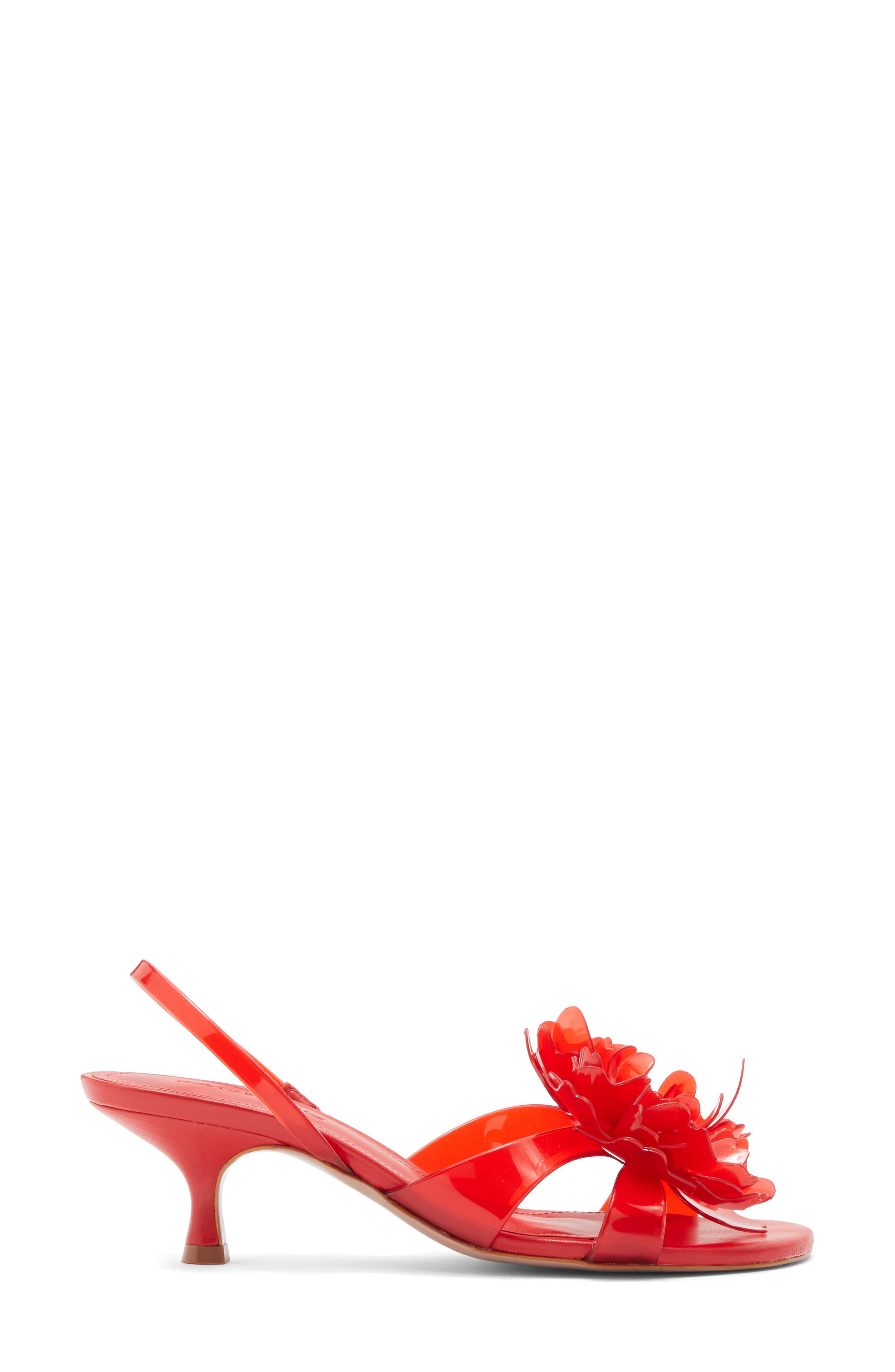 FARM Rio Flower Jelly Slingback Sandal, Alternate, color, Scarlet