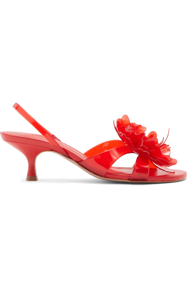 FARM Rio Flower Jelly Slingback Sandal, Alternate, color, Scarlet