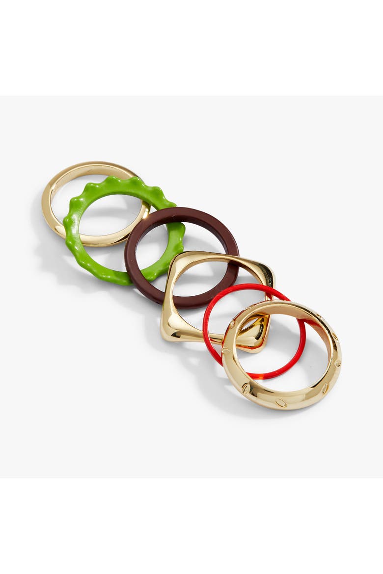 Hot Grill Summer Hamburger Stacking Ring, Alternate, color, Gold