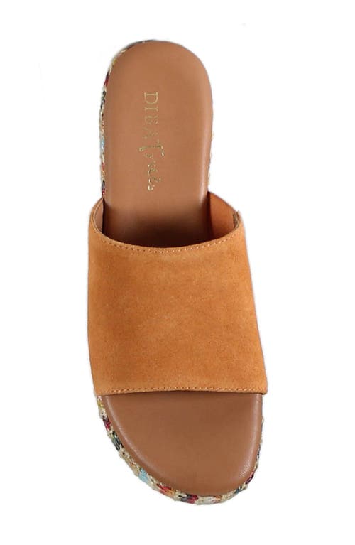Diba True Rock Steady Platform Slide Sandal In Orange