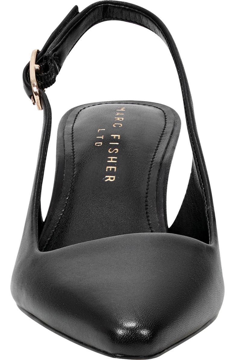 Marc Fisher LTD Kory Pointed Toe Kitten Heel Pump, Alternate, color, Black