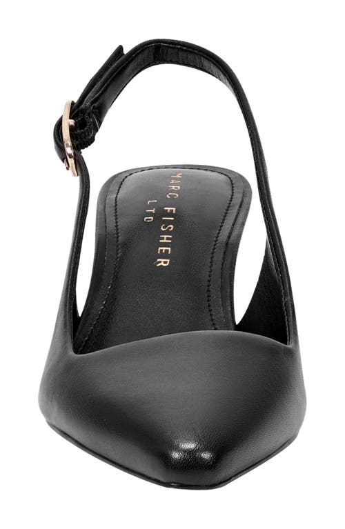 Marc Fisher Ltd Kory Pointed Toe Kitten Heel Pump In Black