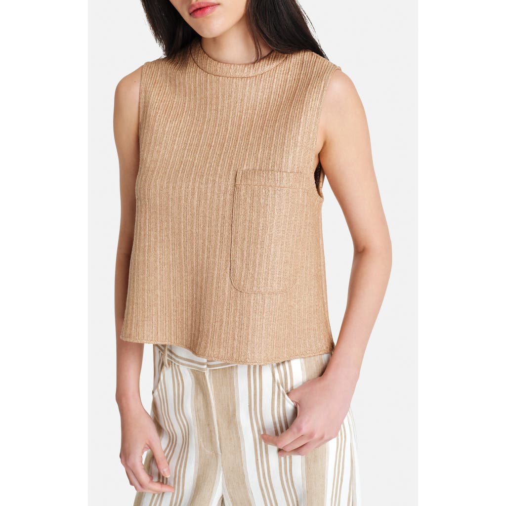 Twp Short Lived Sleeveless Hemp Top In Brown