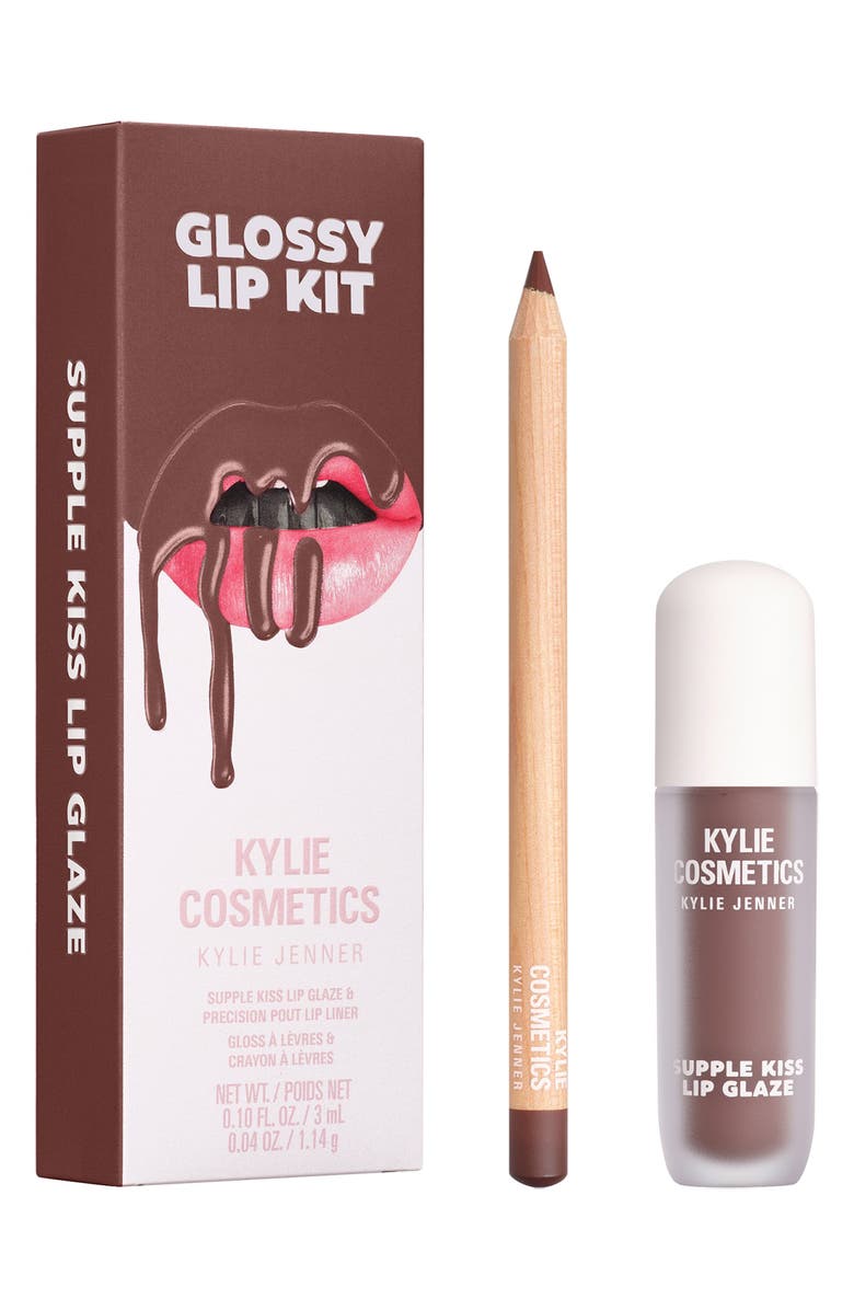 Kylie Cosmetics Glossy Lip Kit $35 Value, Main, color, Espresso