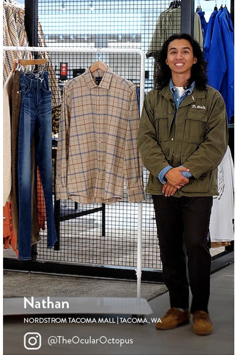 Mélange Exploded Tattersall Flannel Button-Up Shirt video