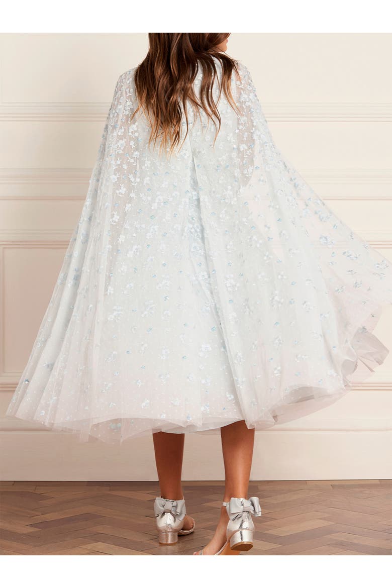 Dahlia Clover Cape Kids DressToddler, Little Kid, Big Kid, Alternate, color, Ice Blue