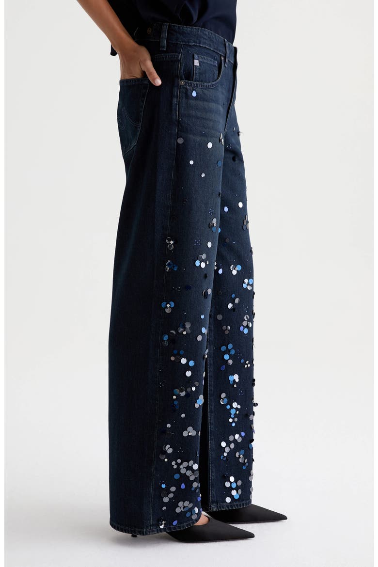 Adria Low Rise Wide Leg Jeans, Alternate, color, FLASHLIGHT
