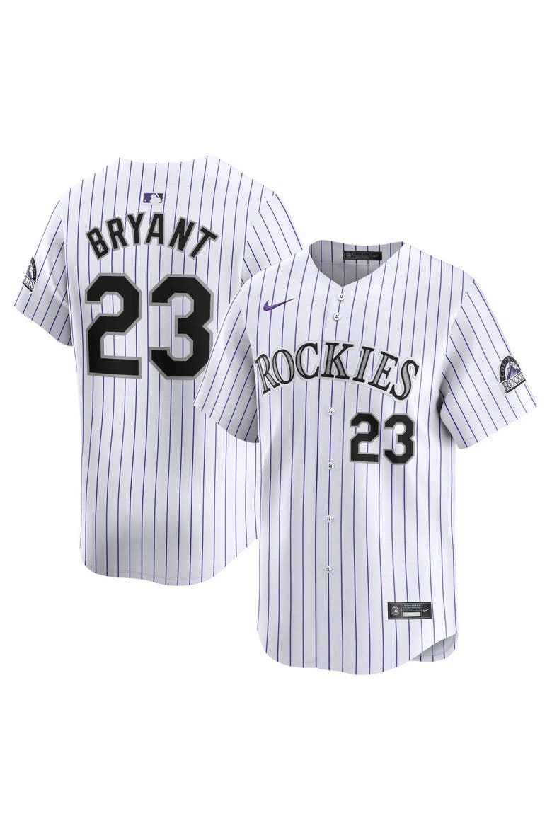 Men's Nike Kris Bryant White Colorado Rockies Home Limited Player Jersey, Alternate, color, White