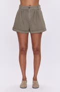 Pistola Felix High Waist Stretch Cotton Shorts