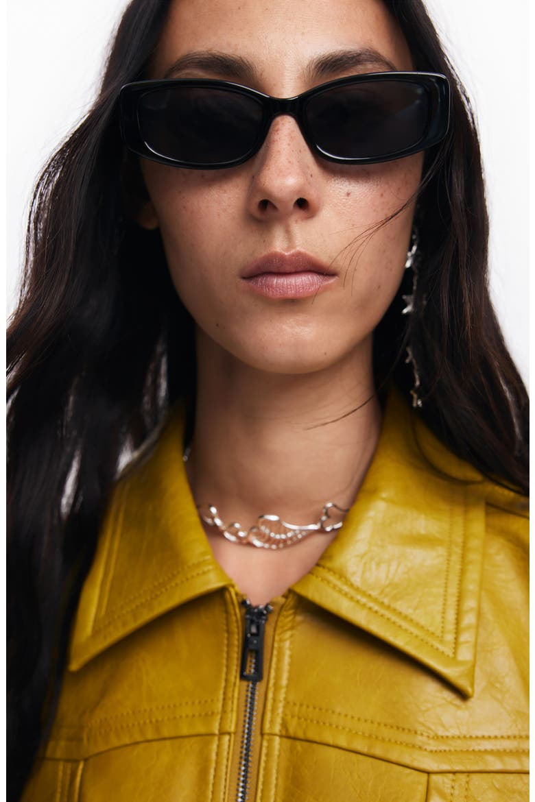 Helsinki Faux Leather Jacket, Alternate, color, YELLOW