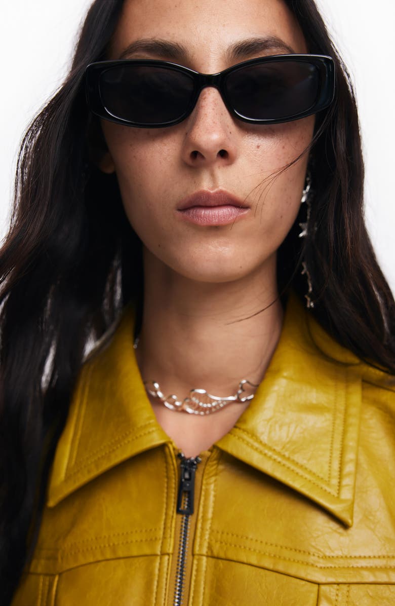 Desigual Helsinki Faux Leather Jacket, Alternate, color,