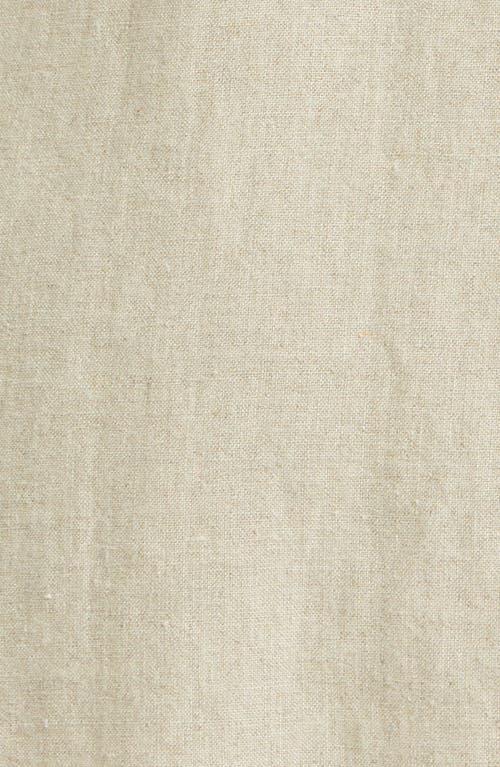 Shop Eileen Fisher Notch Collar Organic Linen Open Front Blazer In Undyed Natural