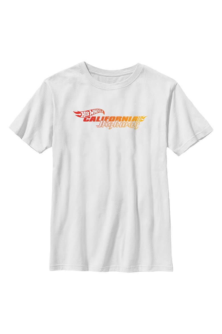 Boys' California Highway HW T-Shirt, Main, color, White