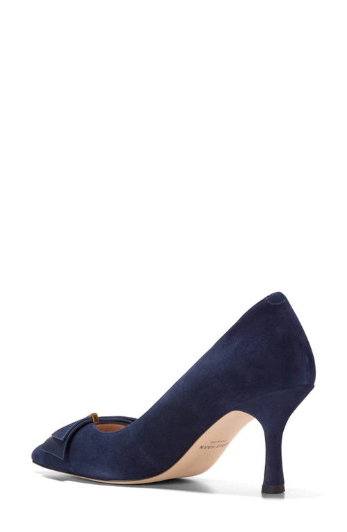 Cole Haan Felicia Bow Pointed Toe Pump In Blue